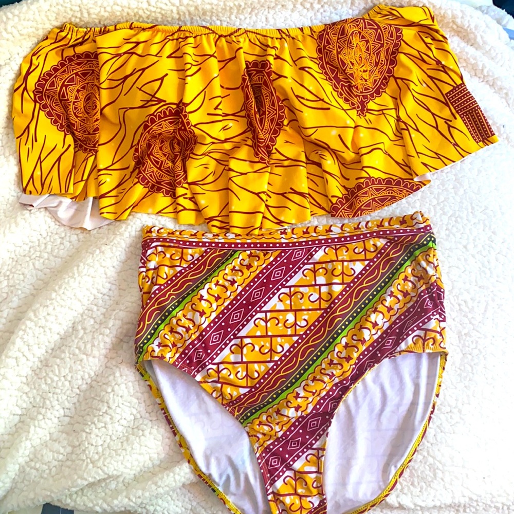 Tribal Print Swimsuit